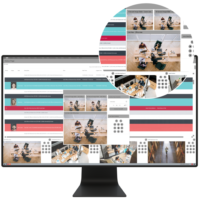 Cameras in GX status page