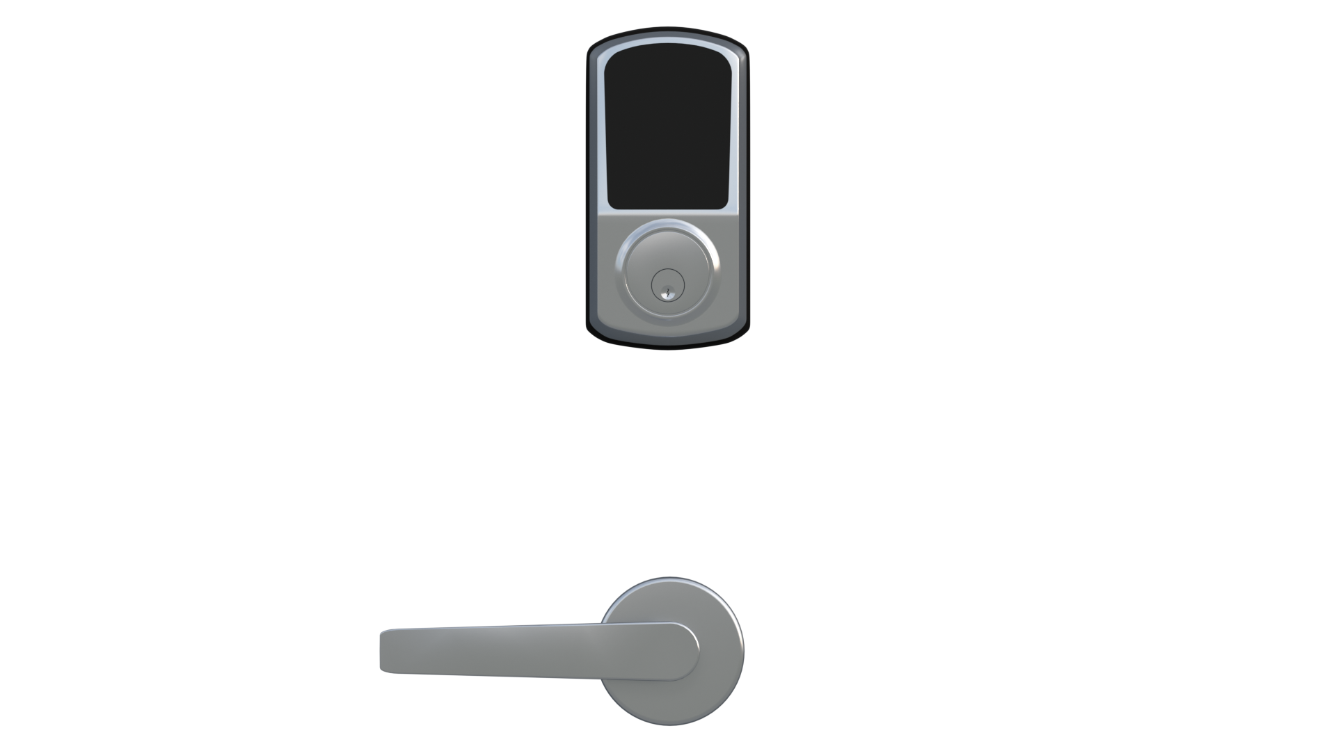 Motorized Deadbolt Wireless Lock — satin chrome finish