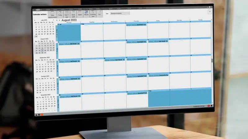 Securing Schools with Calendar Actions